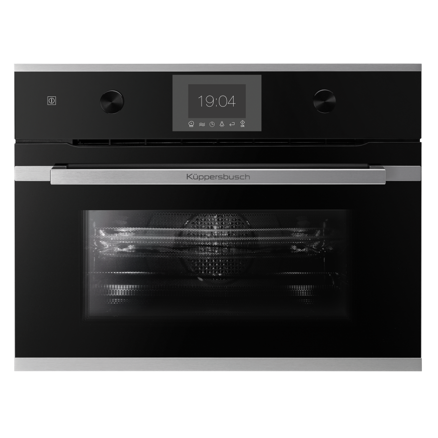 Компактный духовой шкаф с микроволнами Stainless Steel Фабрика KUPPERSBUSCH CBM 6350.0 S1 