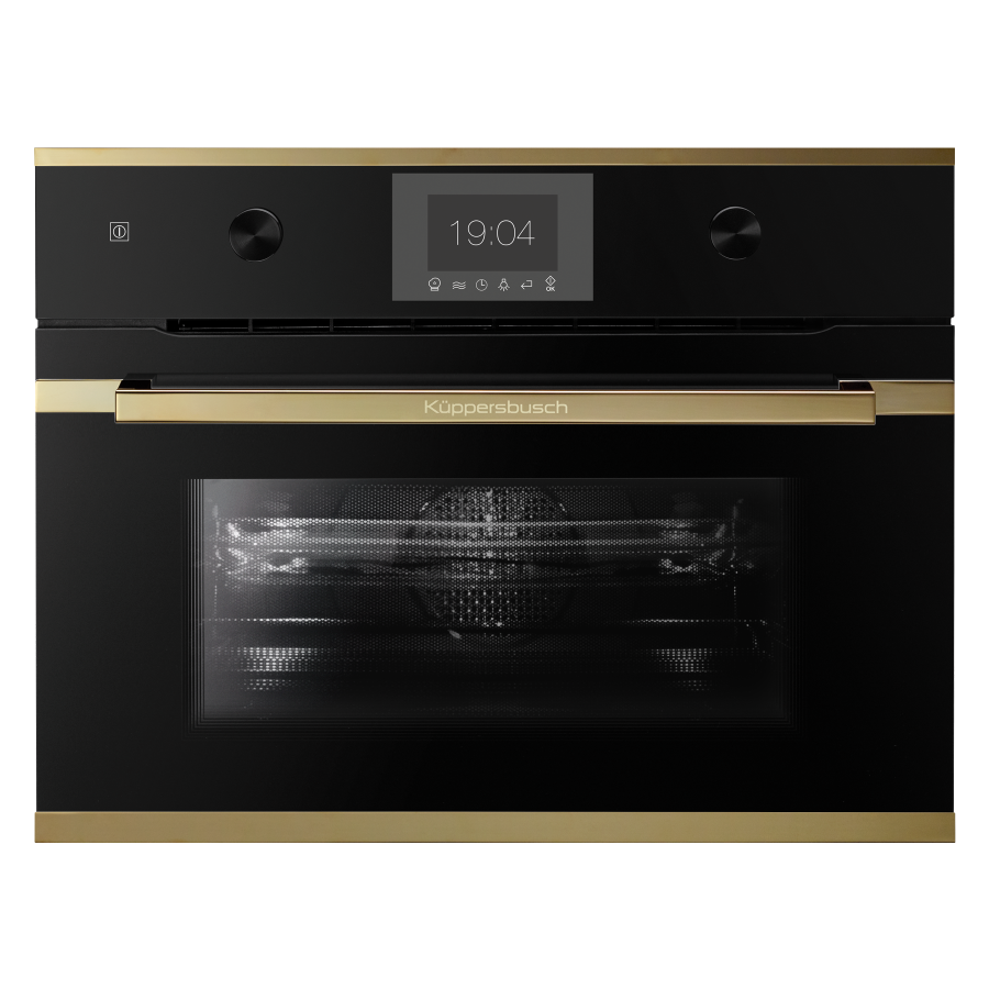 Компактный духовой шкаф с микроволнами Gold Фабрика KUPPERSBUSCH CBM 6350.0 S4 