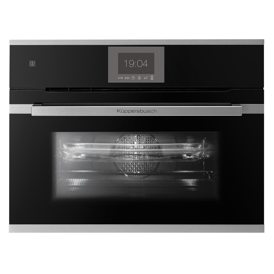 Компактный духовой шкаф с микроволнами Stainless Steel Фабрика KUPPERSBUSCH CBM 6550.0 S1 