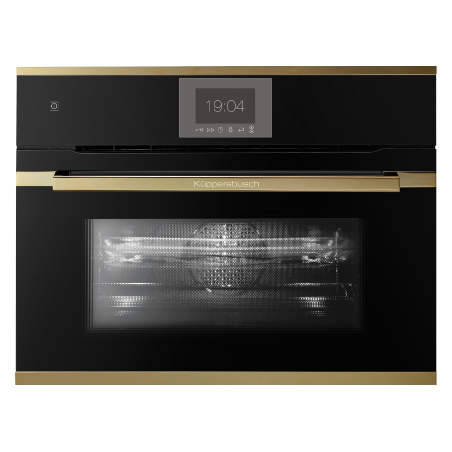 Компактный духовой шкаф с микроволнами Gold Фабрика KUPPERSBUSCH CBM 6550.0 S4 
