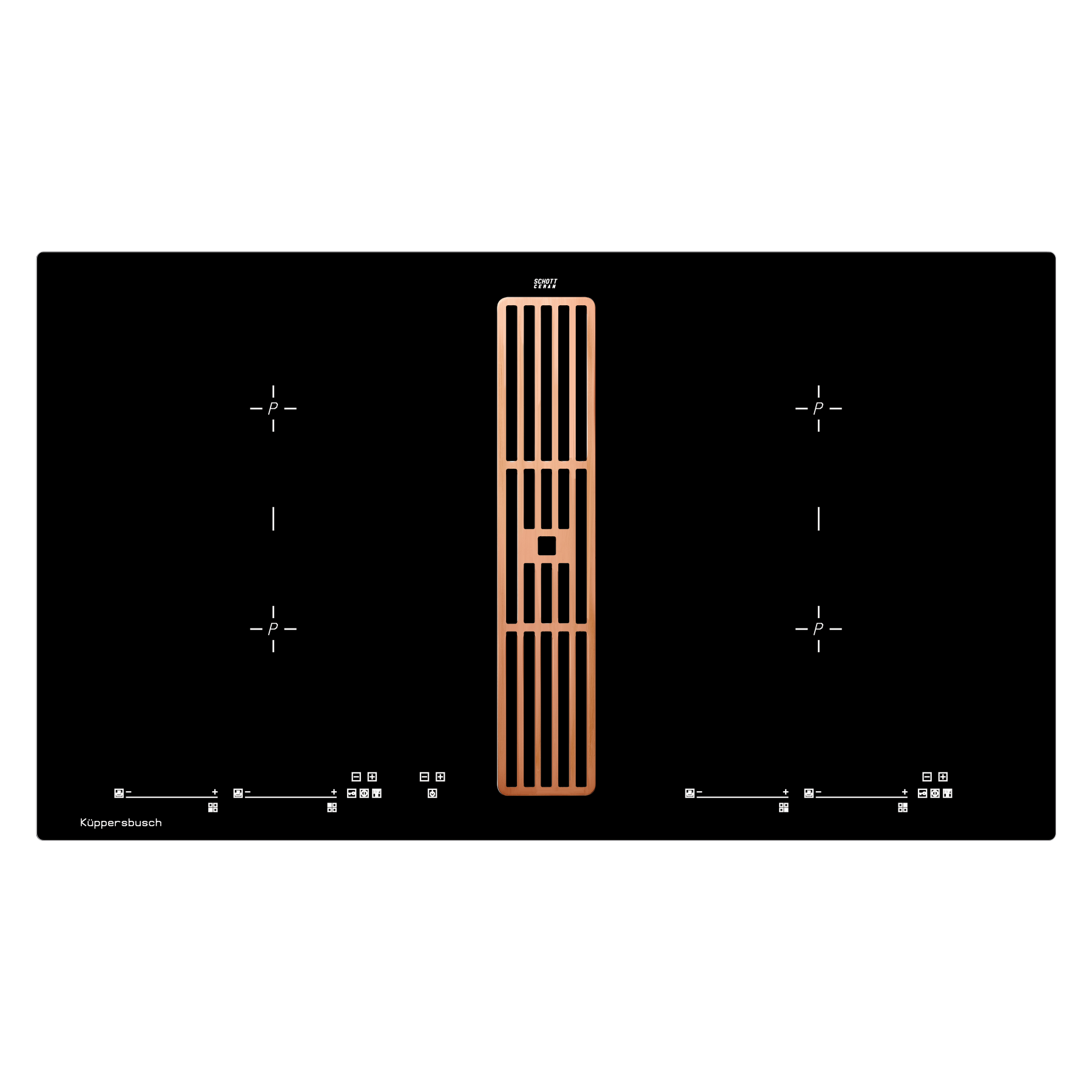 Индукционная варочная панель с вытяжкой   Фабрика KUPPERSBUSCH KMI 9800.0 SR Copper 