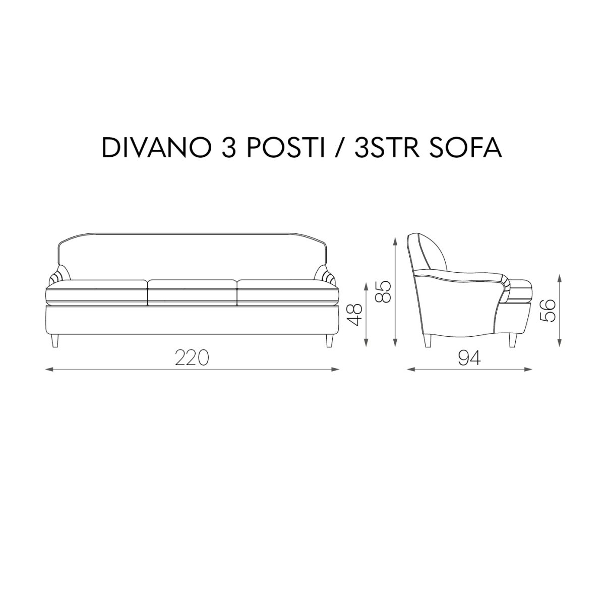 Диван Фабрика TOSCONOVA Clayton dedar sofa 
